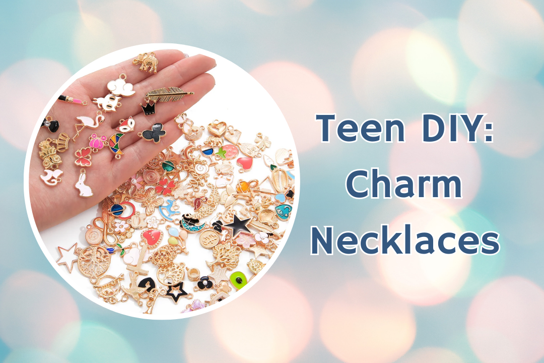 charms with text Teen DIY: charm Necklaces