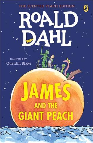 book cover of James and the Giant Peach by Roald Dahl