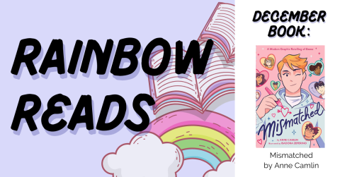 Rainbow Reads with book cover mismatched