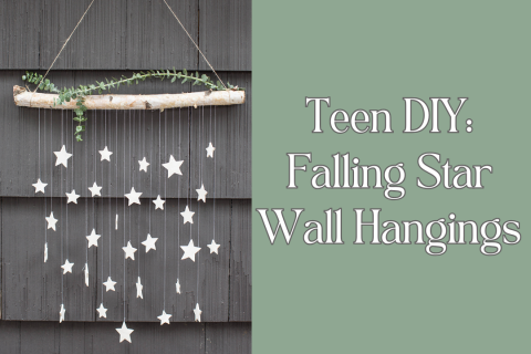 Star wall hanging with text Teen DIY: Wall Hangings