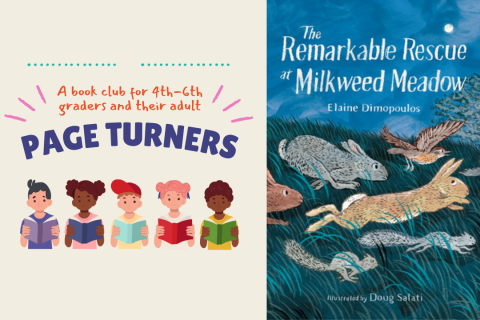 Text Page Turners with a cover of The Remarkable Rescue at Milkweed Meadow by Elaine Dimopoulos