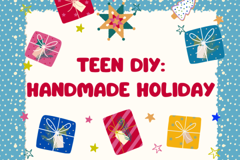presents with text Teen DIY: Handmade Holiday