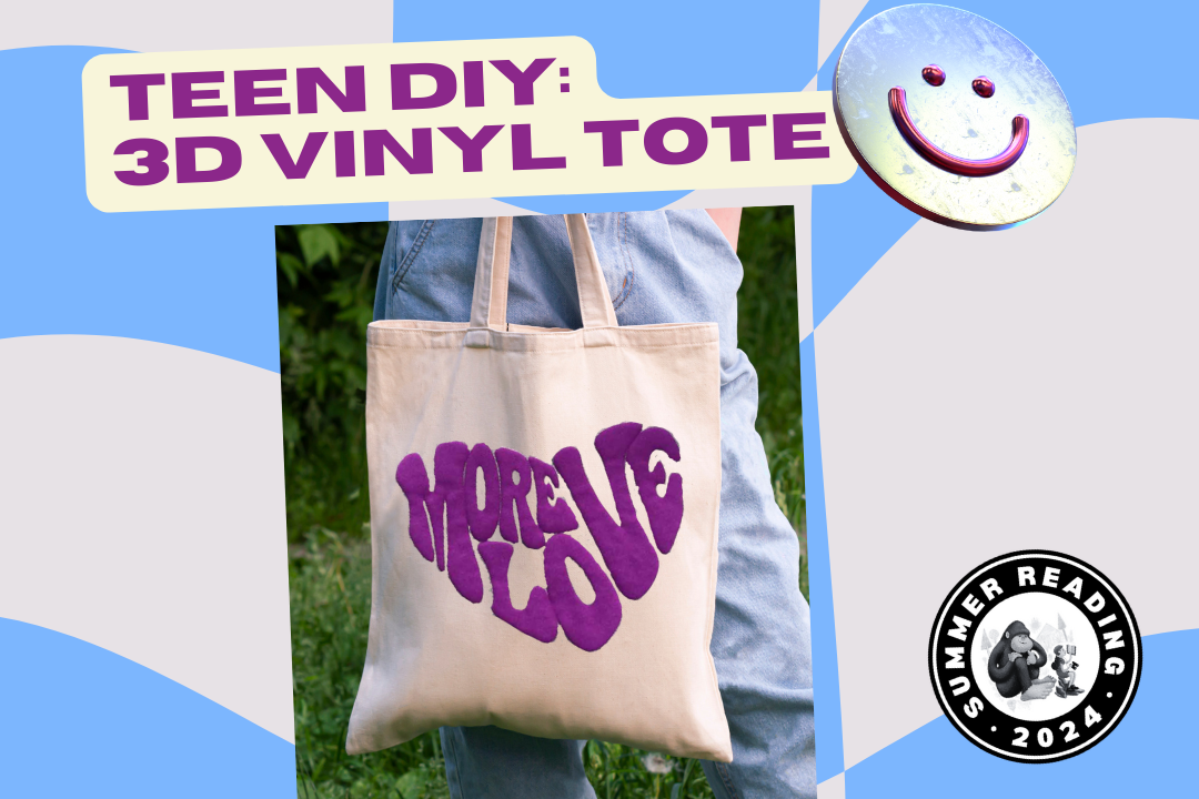 teen diy: 3d vinyl tote