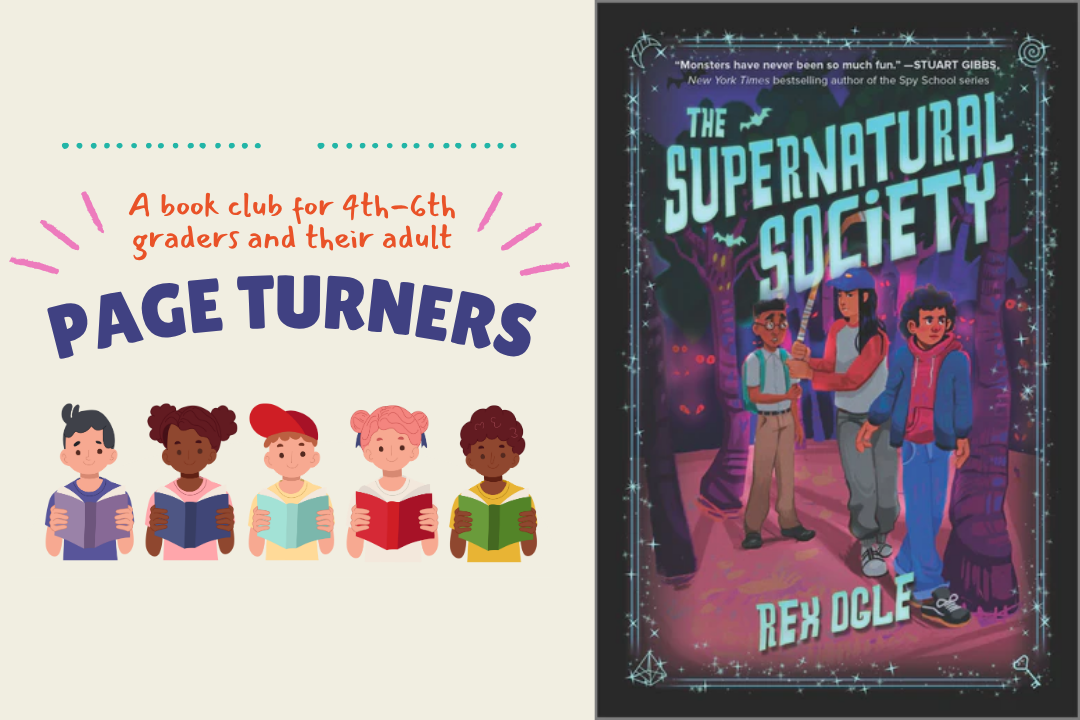 Text Page Turners with a cover of The Supernatural Society by Rex Ogle